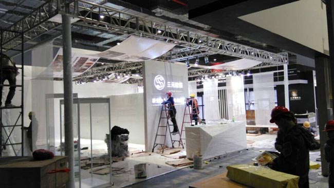 展臺搭建現場